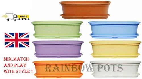 Plastic plant pots oval - plant, pots,pots,oval