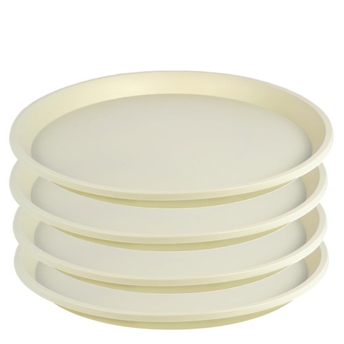 Large beige round plant - beige,