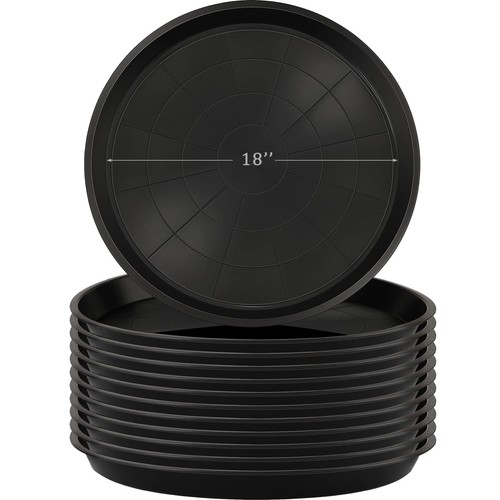 Pcs plastic plant saucers - 12,