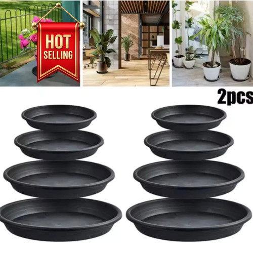 Plant pot saucers - plant, black