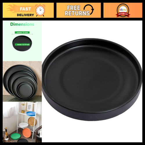 Large matte black ceramic - 15",
