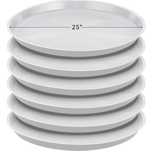 Pack plastic plant saucer - 6,