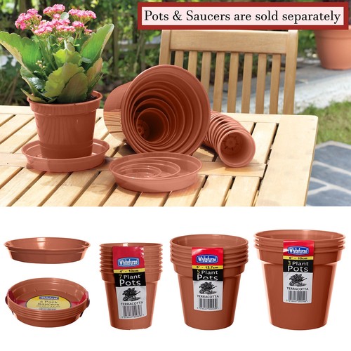 Terracotta plastic plant - terracotta,