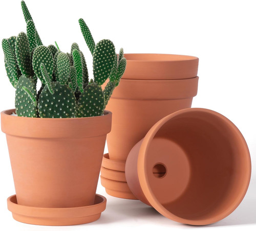 Inch clay pots - clay,
